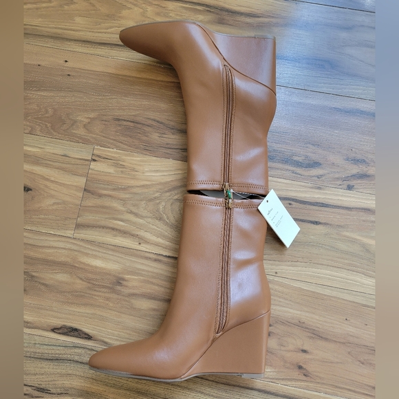 🎯nwt universal thread Jocelyn wedge stretch boots in camel - Picture 4 of 7